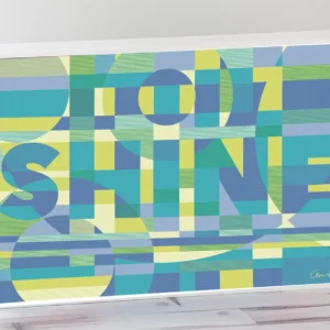 Edición limitada 1/100 Arte digital mensaje Encriptado «SHINE» en caja de luz